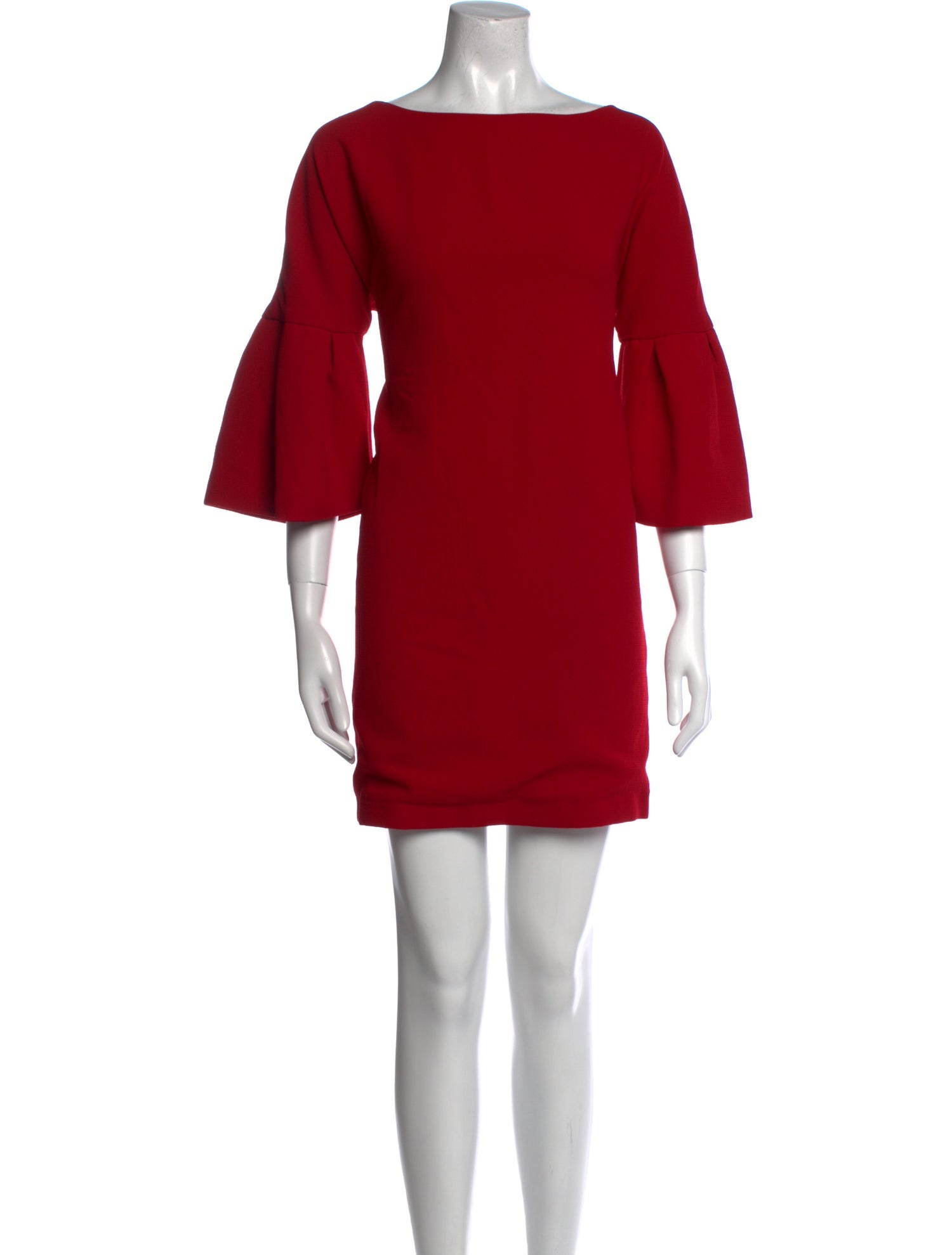 Badgley Mischka Bateau Neckline Mini Dress