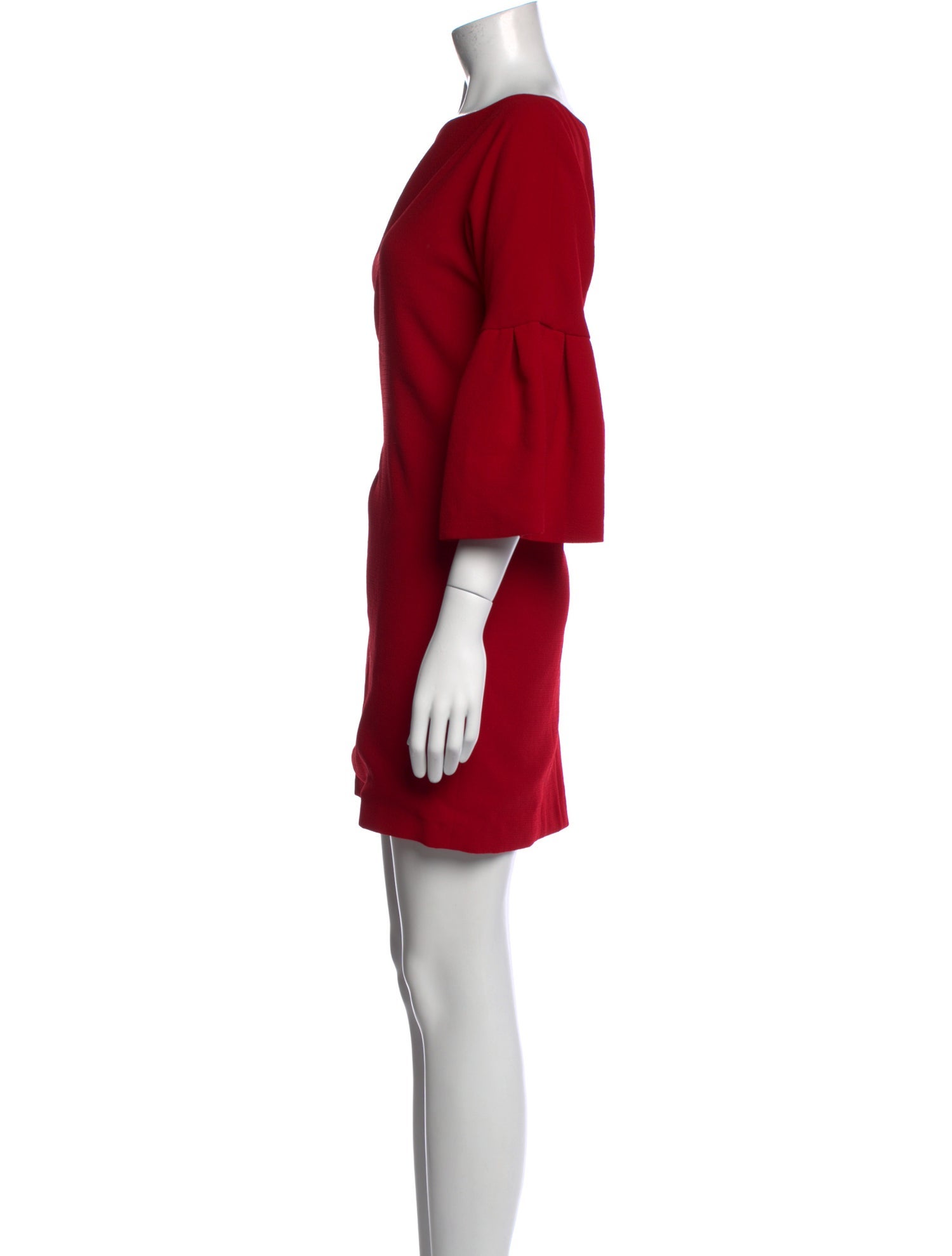 Badgley Mischka Bateau Neckline Mini Dress