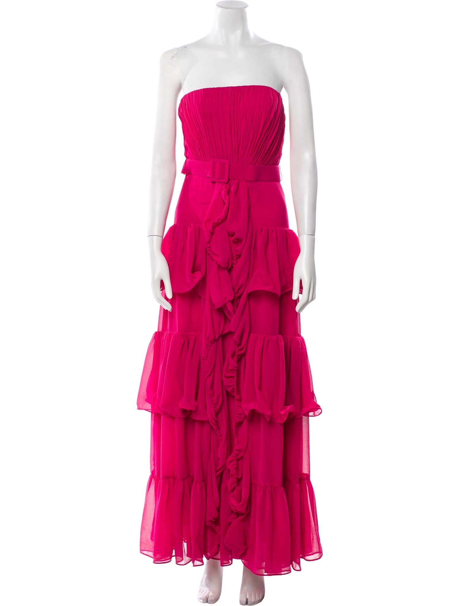 Badgley Mischka Strapless Long Dress