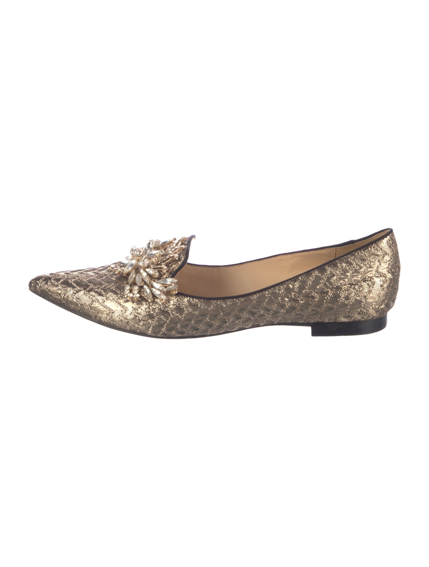 Badgley Mischka Crystal Embellishments Loafers