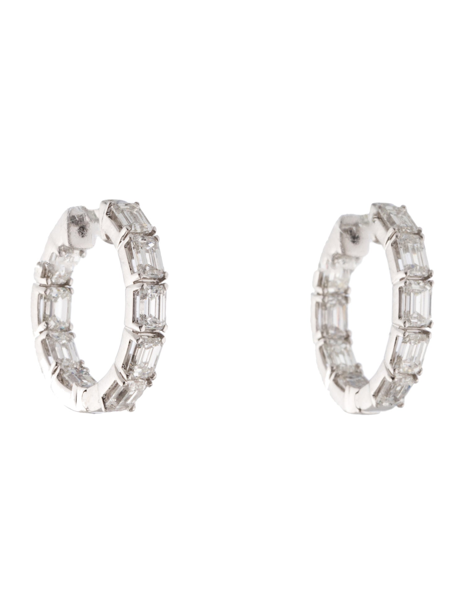 Badgley Mischka 14K 3.02ctw Lab-Grown Diamond Hoop Earrings
