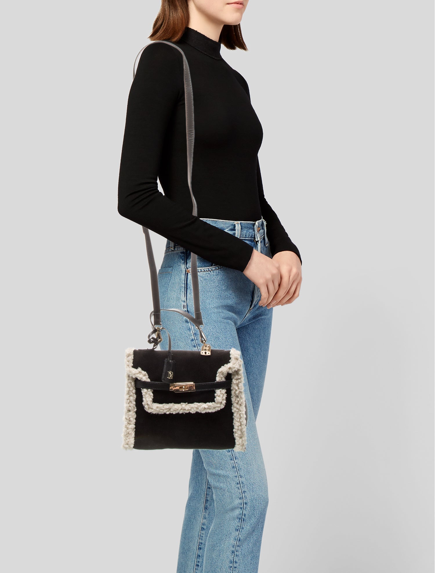 Vivienne Westwood Wool Plaid Shoulder Bag - Neutrals Handle Bags