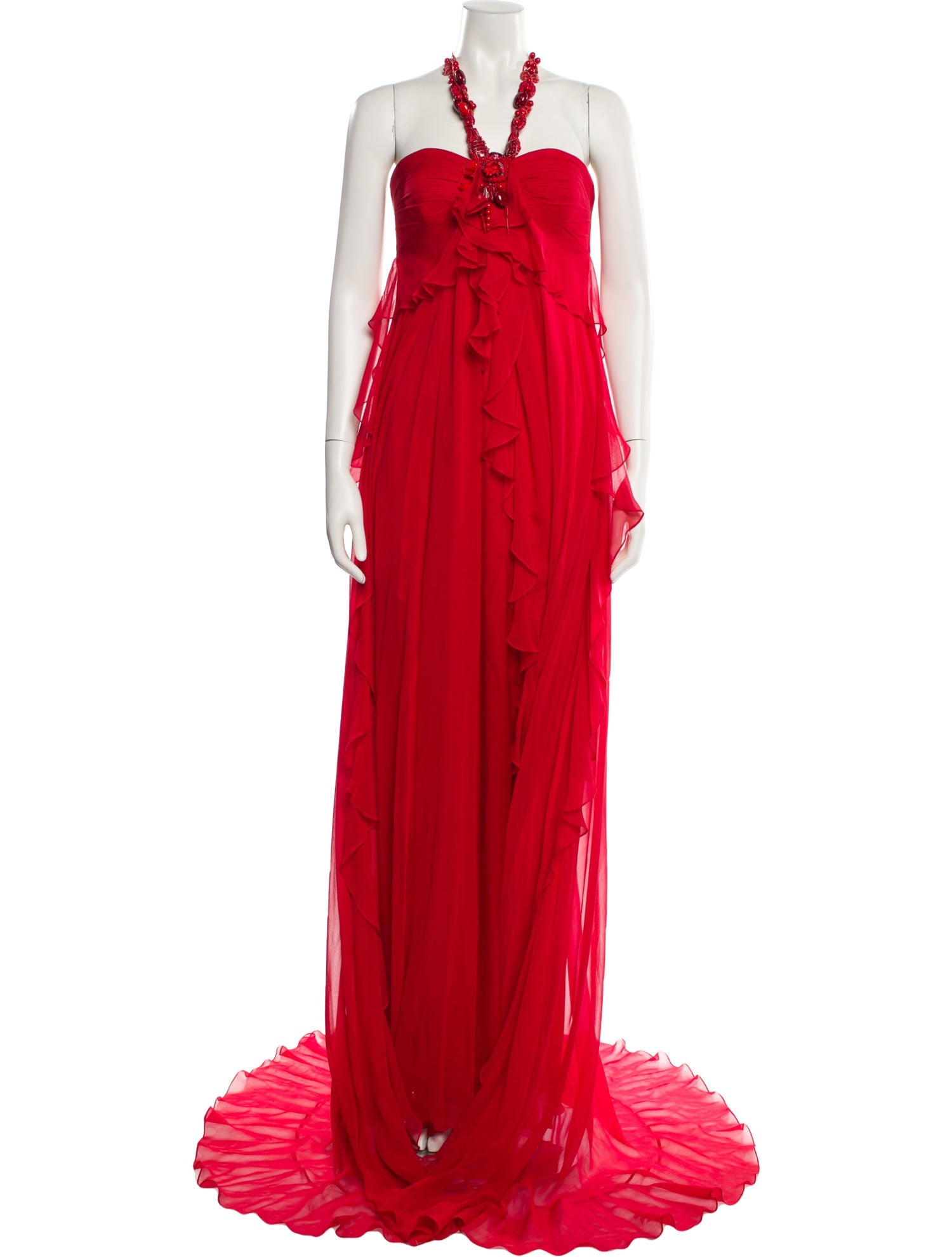 Badgley Mischka Silk Long Dress