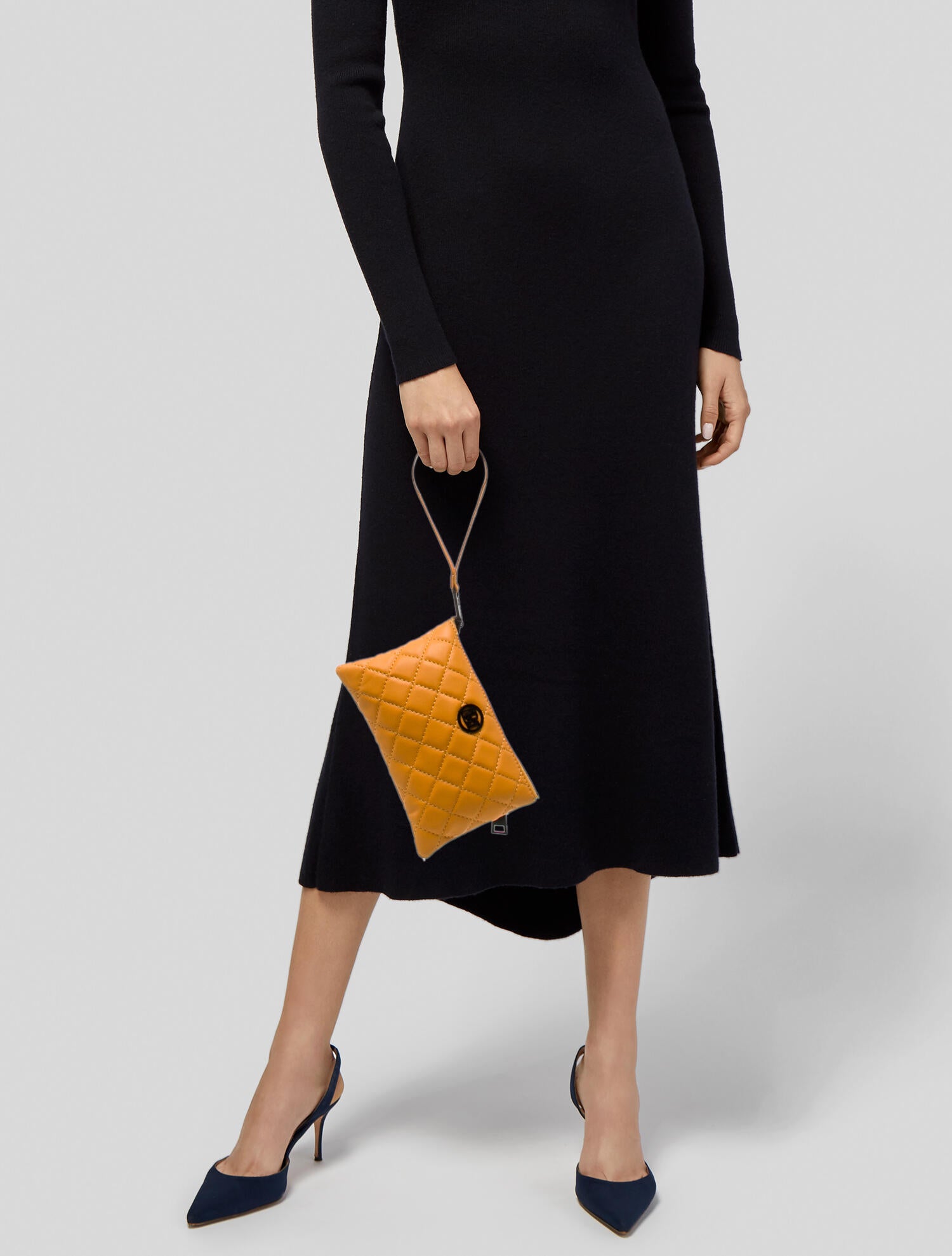 Badgley Mischka Leather Messenger Bag w/ Tags