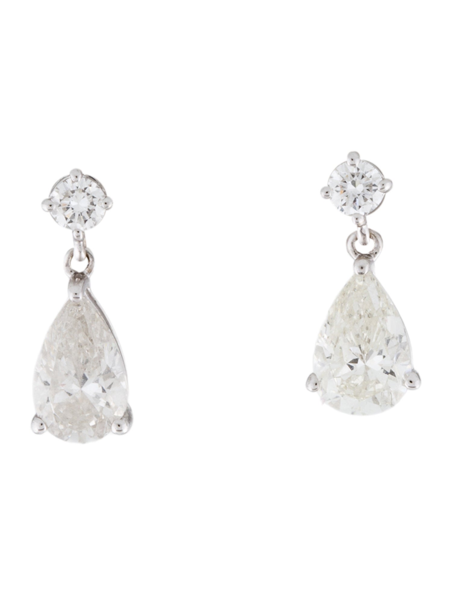 Badgley Mischka 14K 1.55ctw Lab-Grown Diamond Drop Earrings