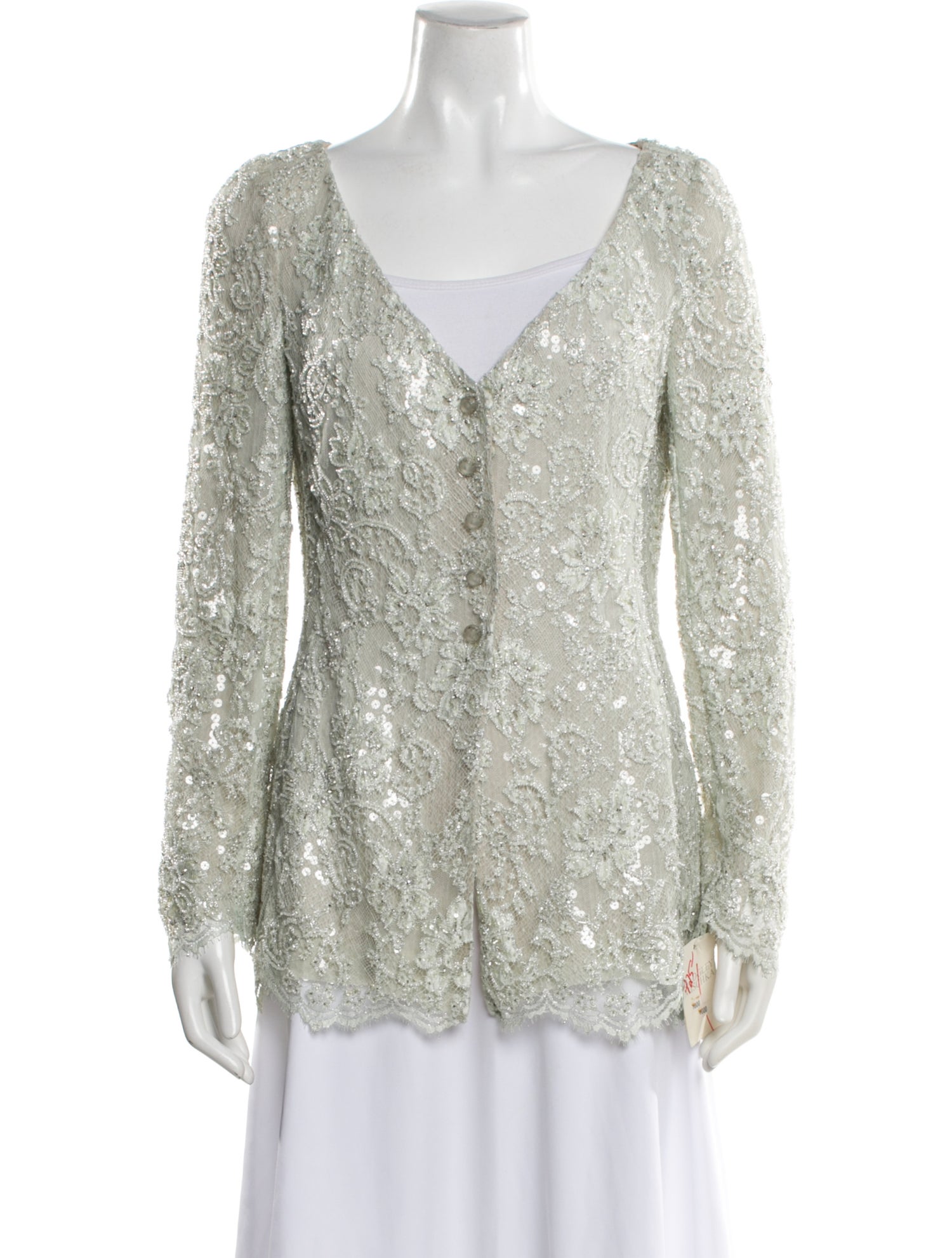Badgley Mischka Lace Lace Pattern Jacket w/ Tags
