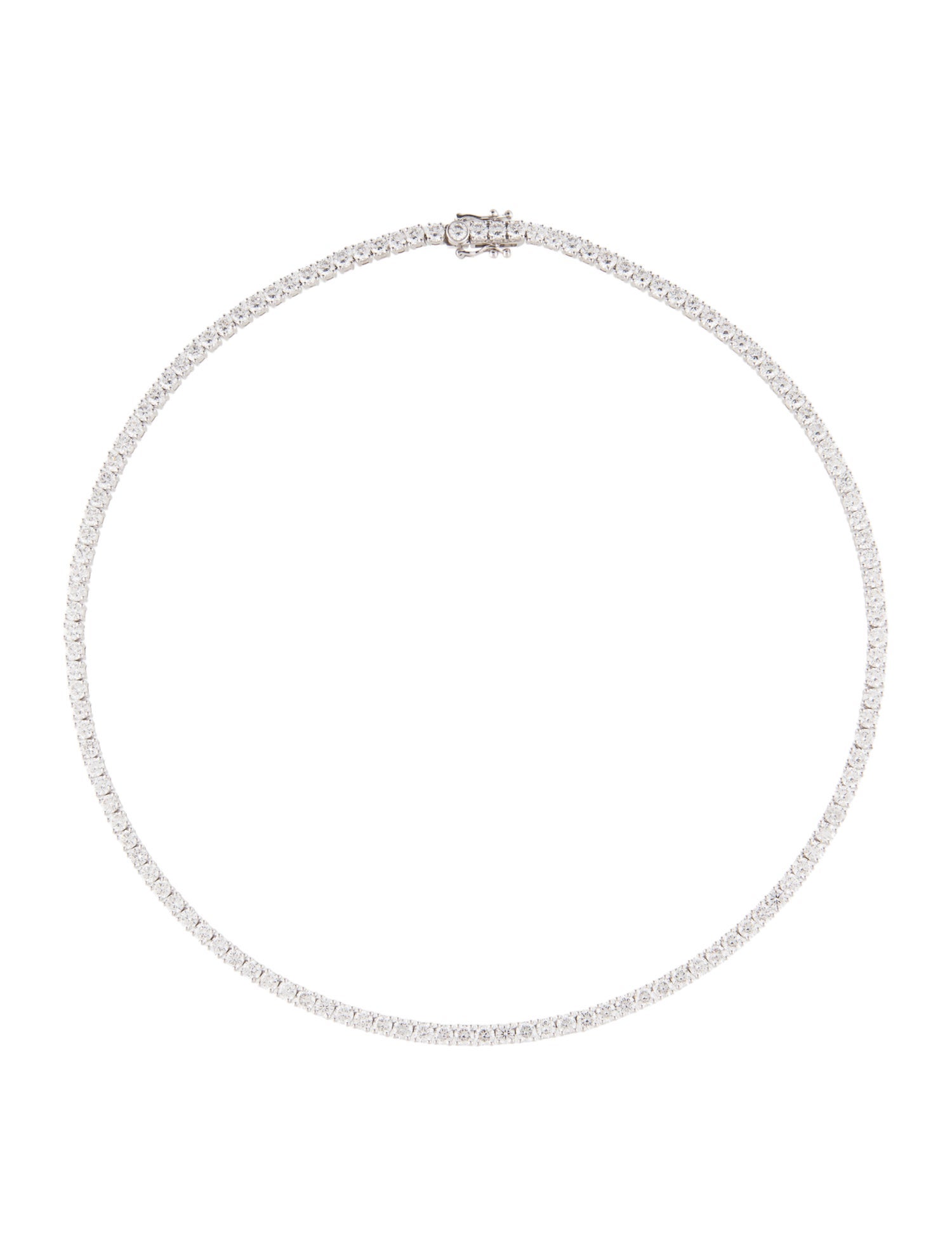 Badgley Mischka 14K 15.12ctw Lab-Grown Diamond Tennis Necklace