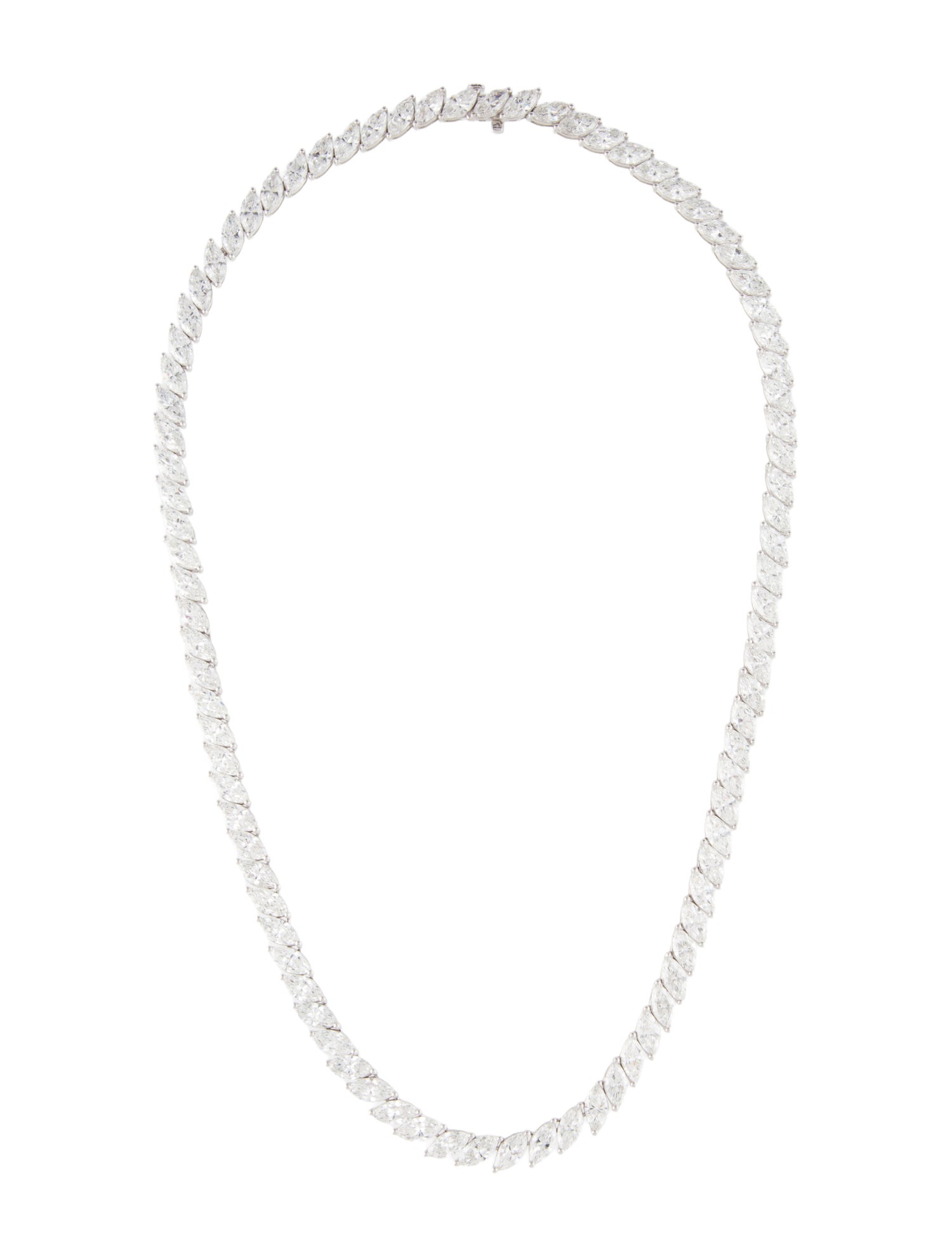 Badgley Mischka 14K 37.00ctw Lab-Grown Diamond Tennis Necklace