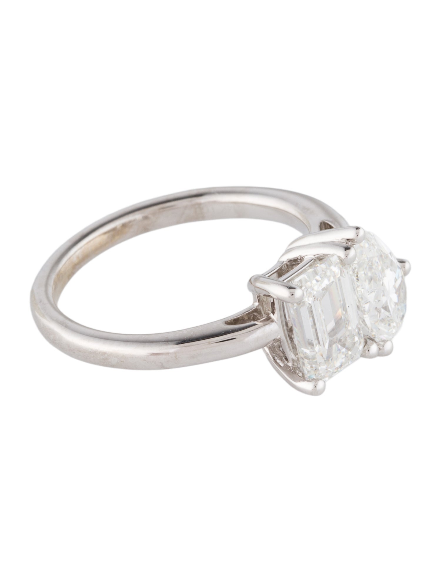 Badgley Mischka 14K 3.16ctw Lab-Grown Diamond Two Stone Engagement Ring