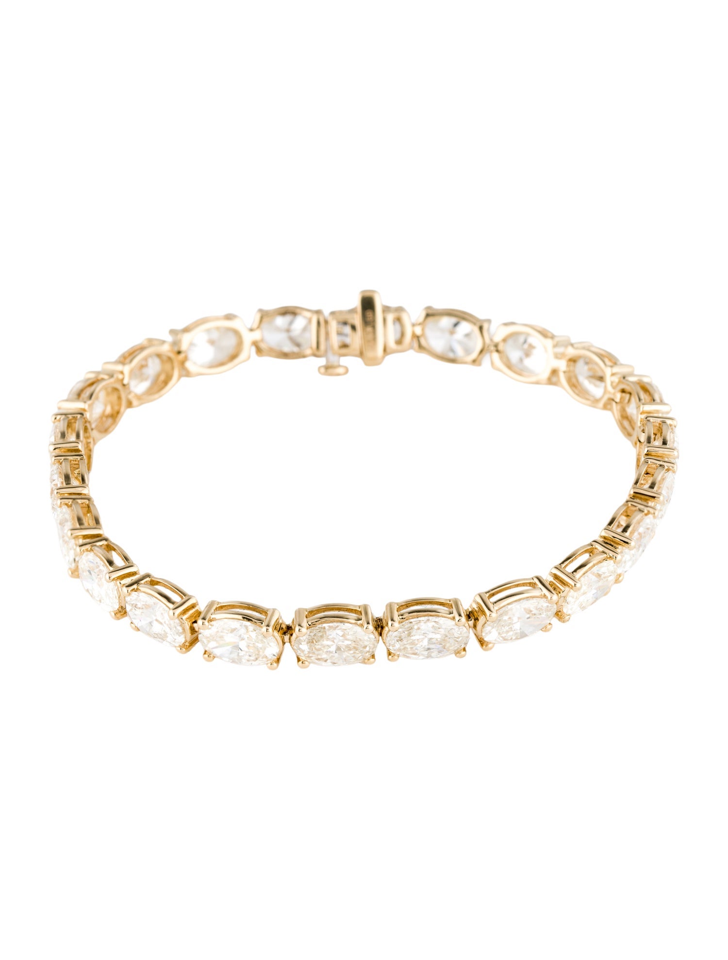 Badgley Mischka 14K 18.25ctw Lab-Grown Diamond Tennis Bracelet
