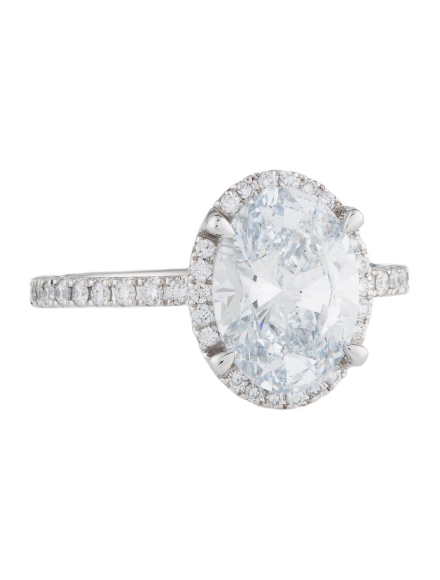 Badgley Mischka 18K 3.00ct Lab-Grown Diamond Engagement Ring
