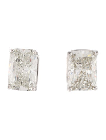 Pre-owned Badgley Mischka 14k 4.03ctw Lab-grown Diamond Stud Earrings In Multi