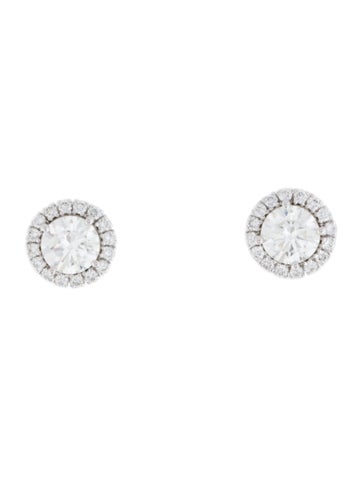 Pre-owned Badgley Mischka 14k 2.32ctw Lab-grown Diamond Stud Earrings In Multi