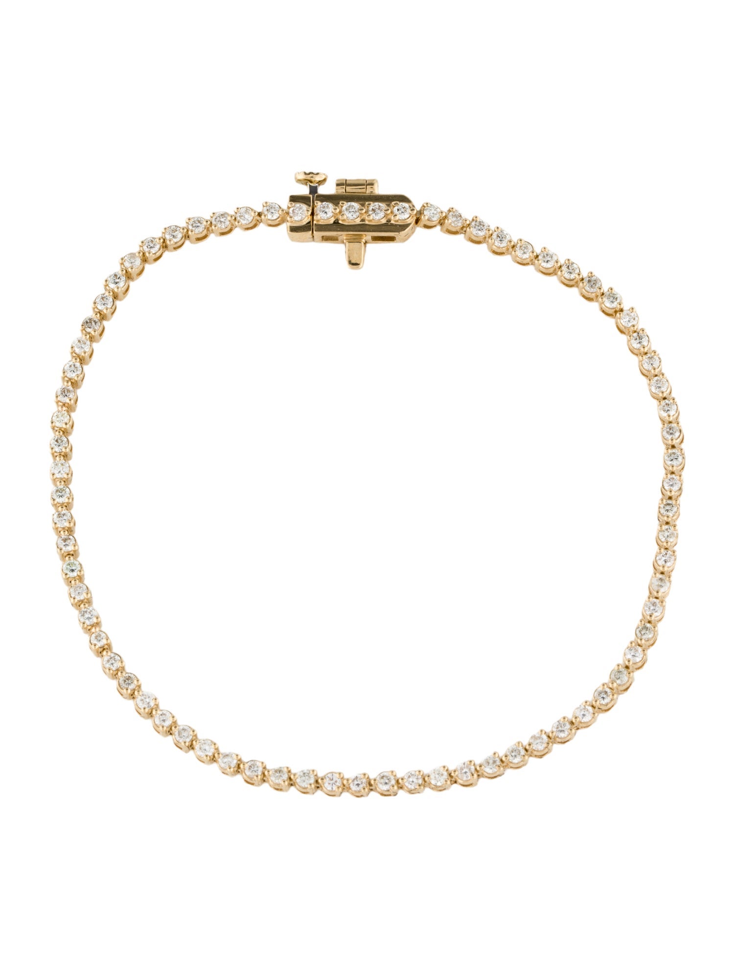 Badgley Mischka 14K 1.09ctw Lab-Grown Diamond Tennis Bracelet