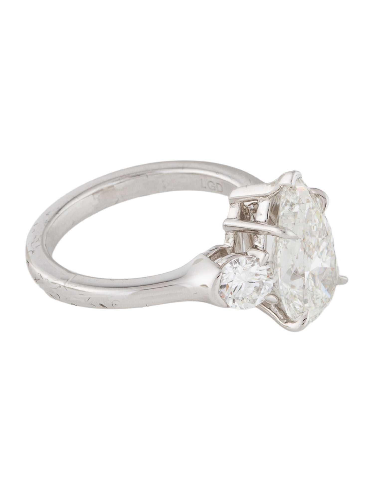 Badgley Mischka 3.12ct Lab-Grown Diamond Engagement Ring