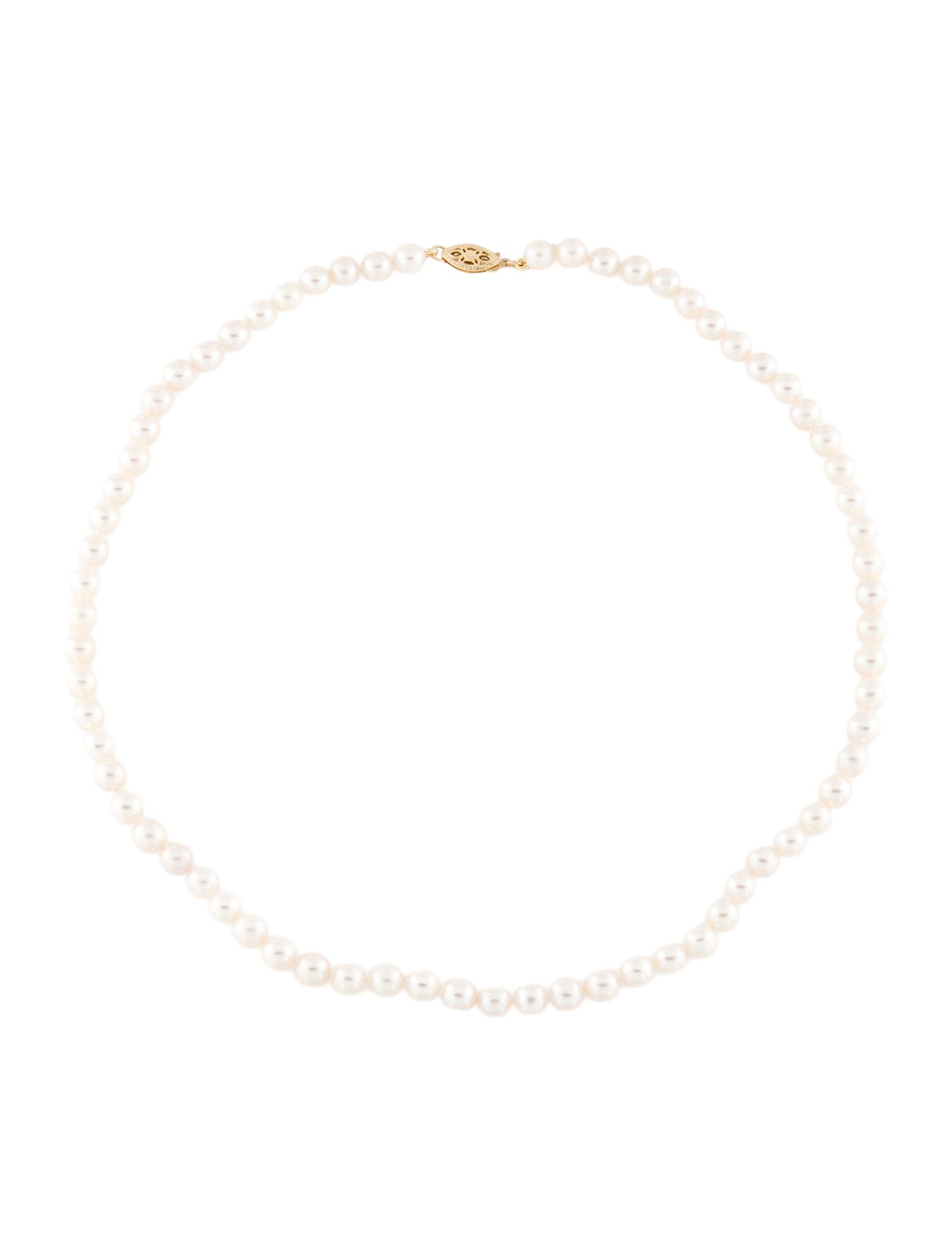 Badgley Mischka 14K Pearl Bead Strand Necklace