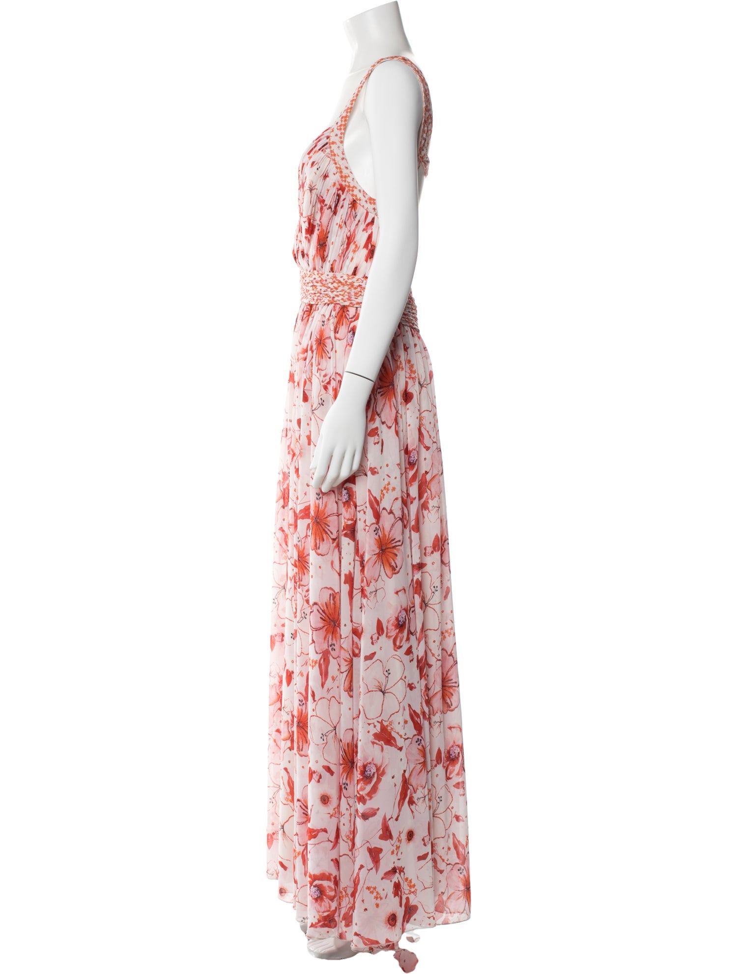 sachin and babi light blue dress Badgley Mischka Embroidered Midi Dress main image 0
