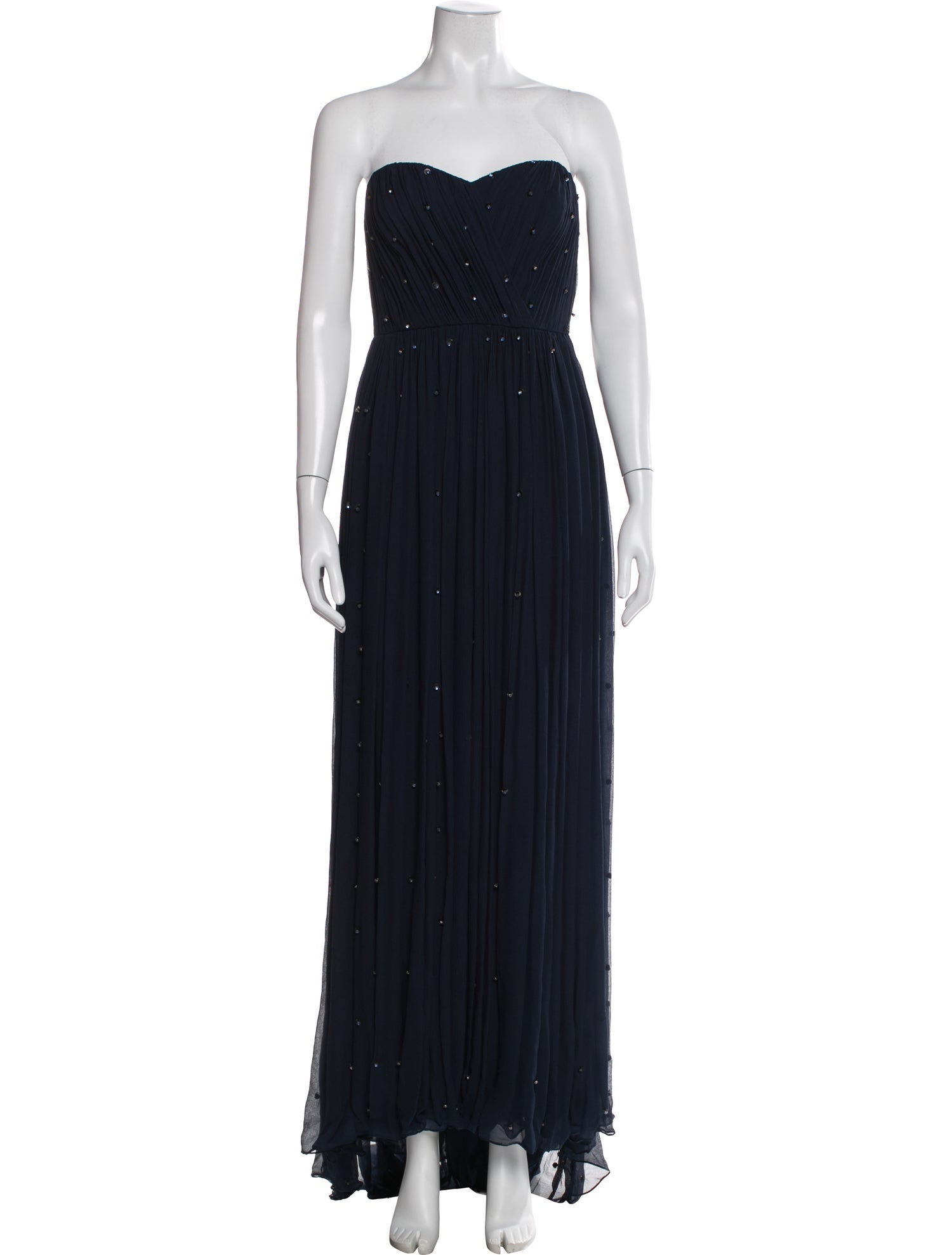 Badgley Mischka Silk Long Dress - Blue Dresses, Clothing - BAG83490 | The RealReal Badgley Mischka Silk Long Dress - Blue Dresses, Clothing - BAG83490 | The RealReal