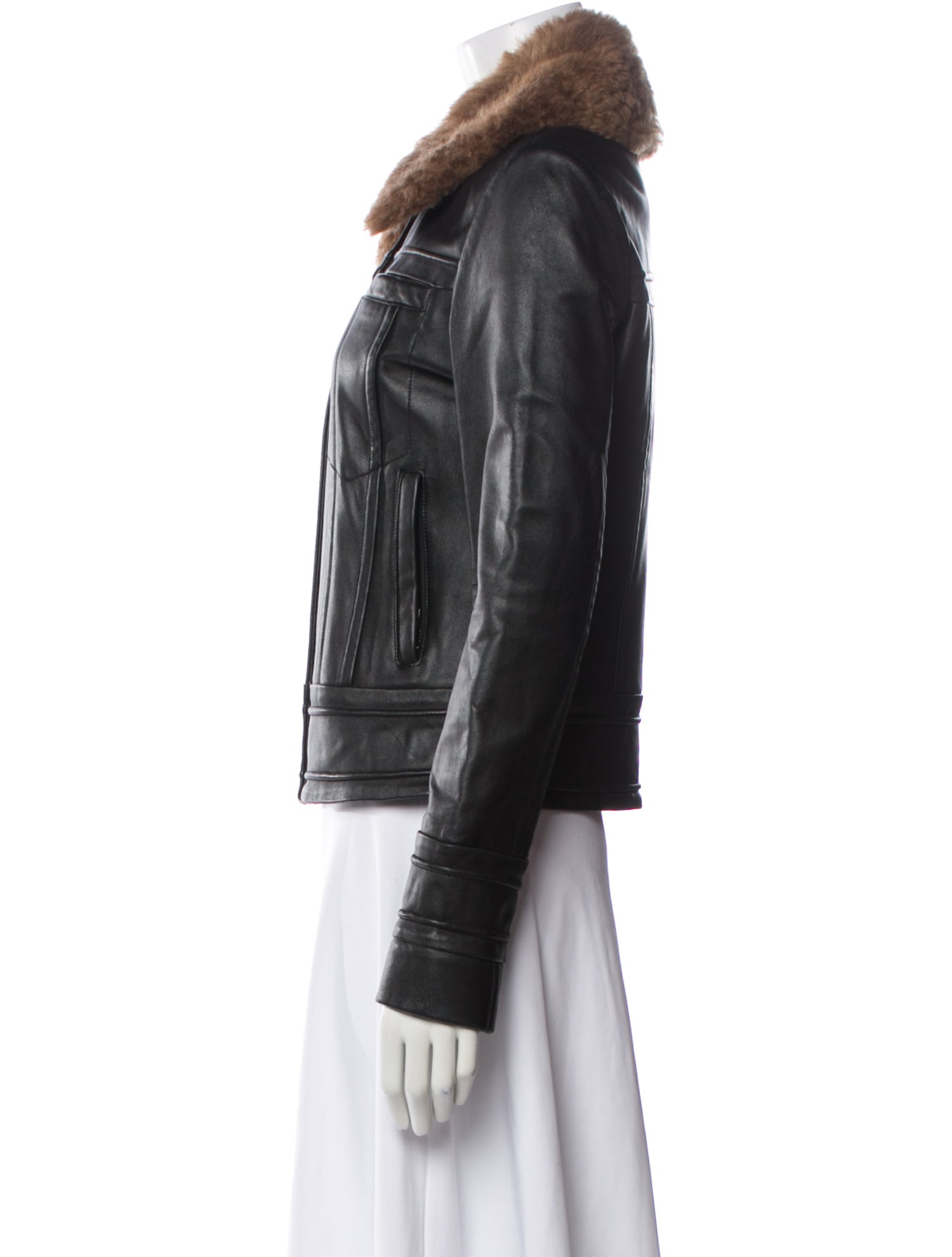 上村　　　　☆BADGLEY MISCHKA レザージャケット ラムファー Badgley Mischka Jackets for Women | The RealReal