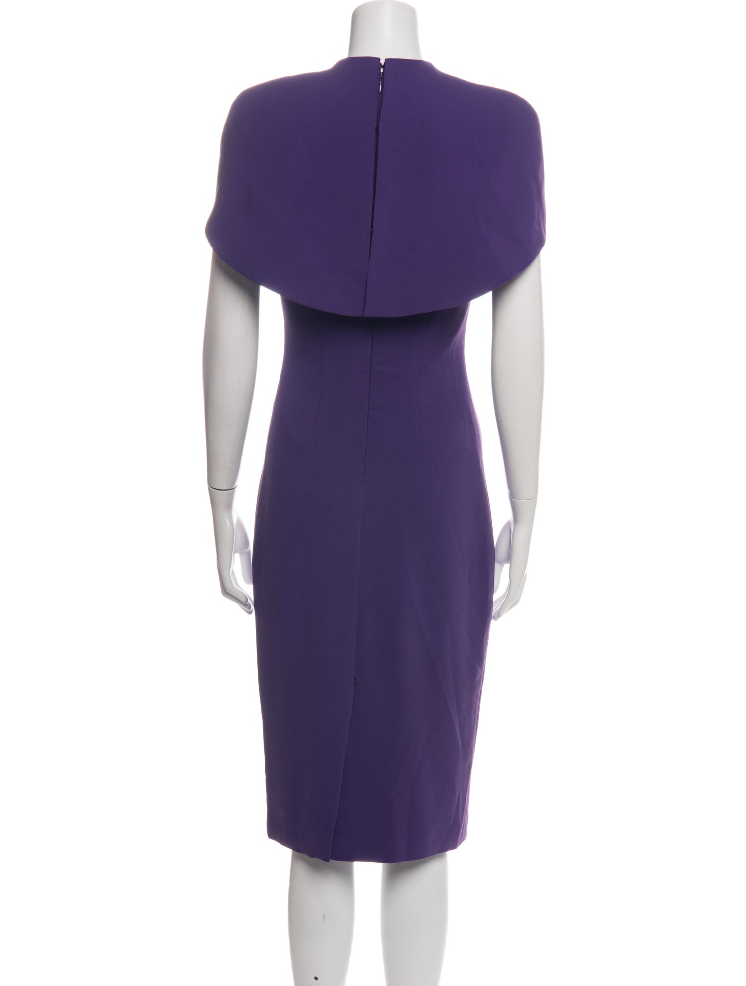 badgley mischka purple dress Badgley Mischka 3d Flower One Shoulder Mermaid Gown In Purple