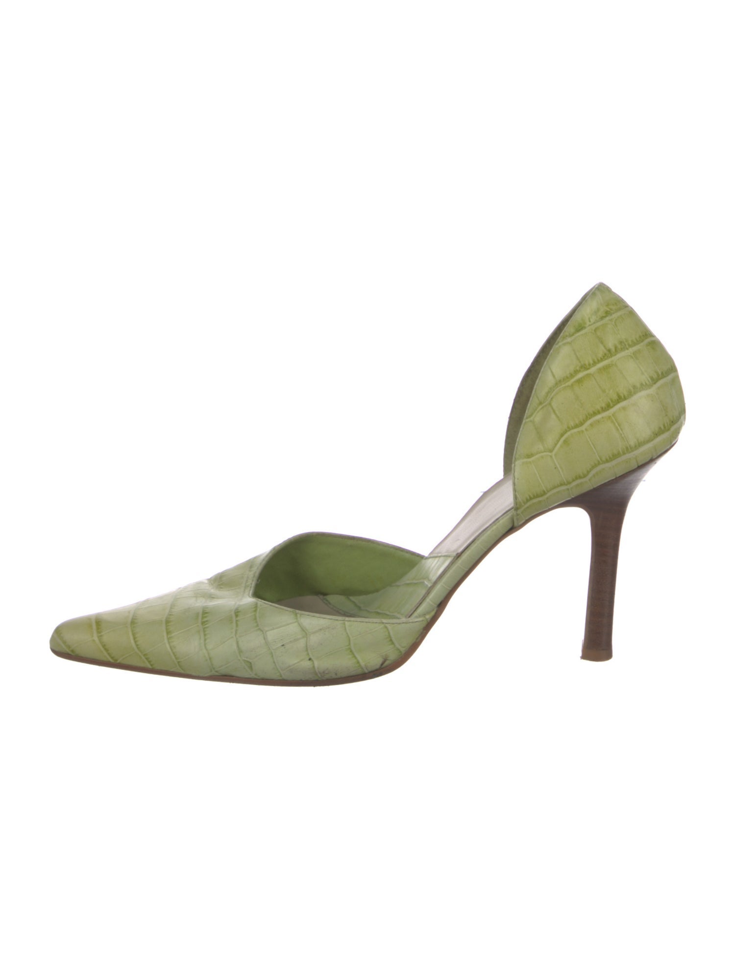 Baker Leather Animal Print D'Orsay Pumps