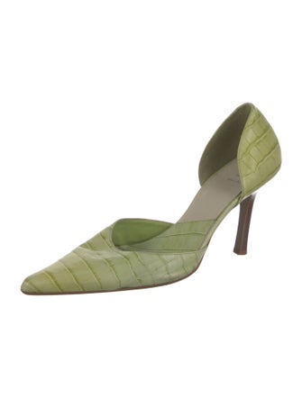 Baker Leather Animal Print D'Orsay Pumps