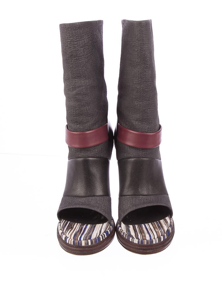 balenciaga open boots