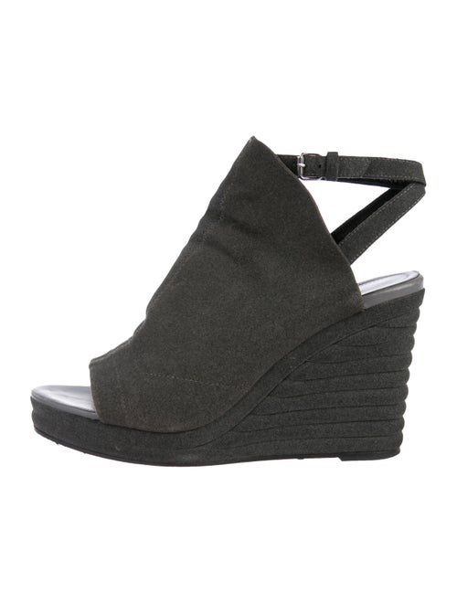 Balenciaga Velvet Wedge Sandals