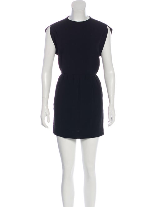 Balenciaga Cap Sleeve Mini Dress Black