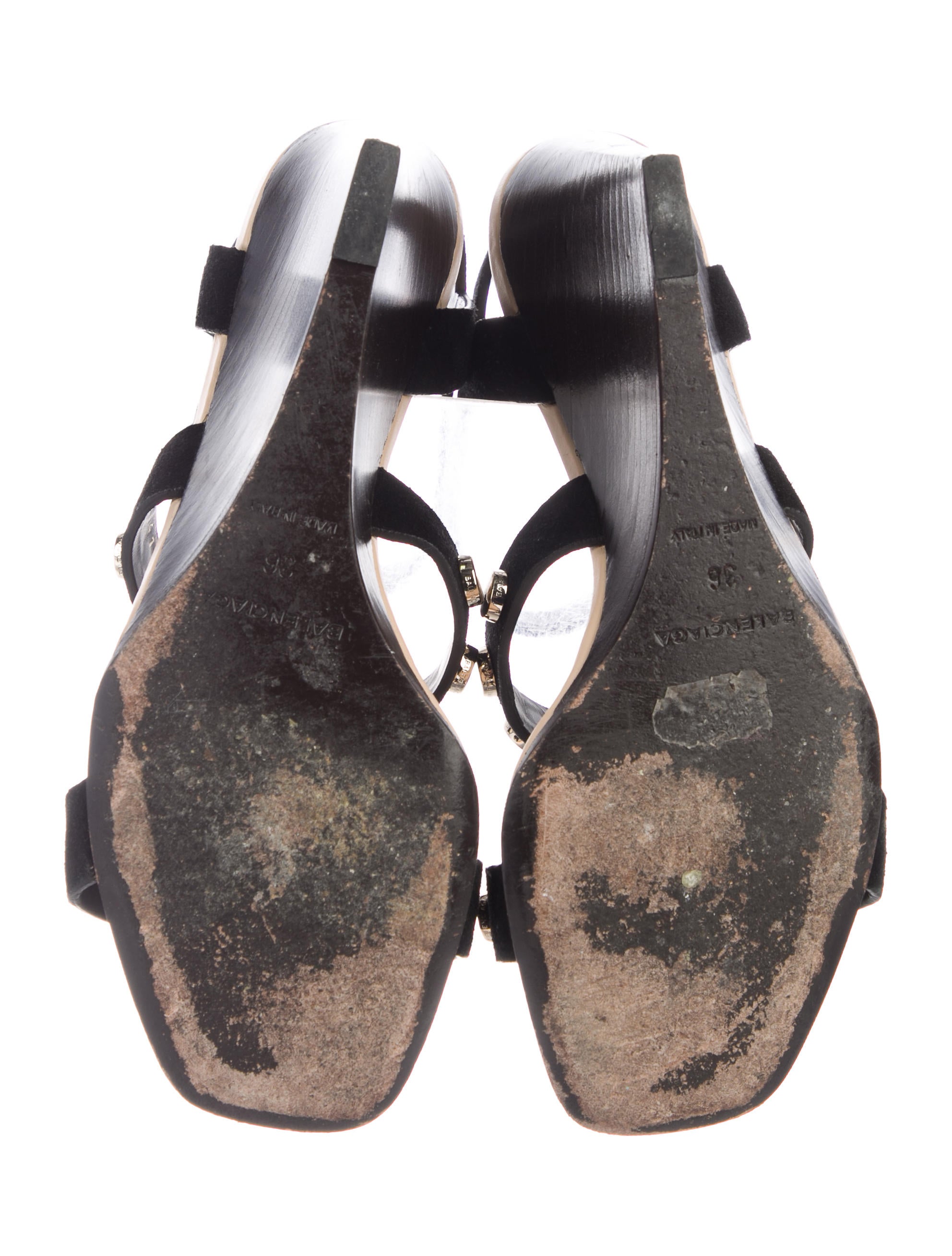 balenciaga wedge sandals