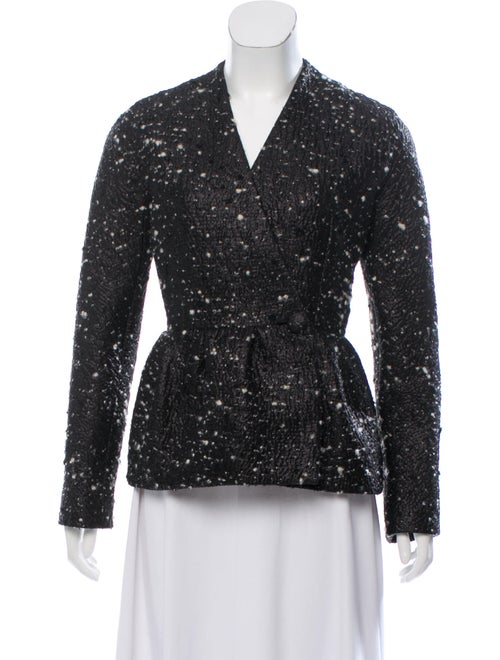 Balenciaga Collarless Casual Blazer w/ Tags Black