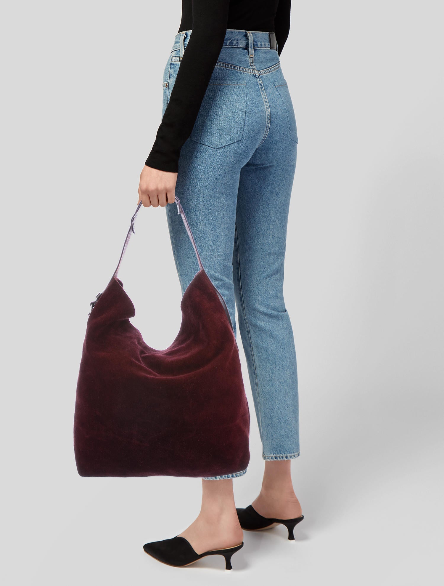 balenciaga suede handbag