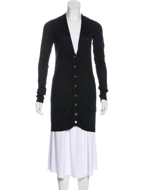 Balenciaga Silk Lightweight Cardigan Black