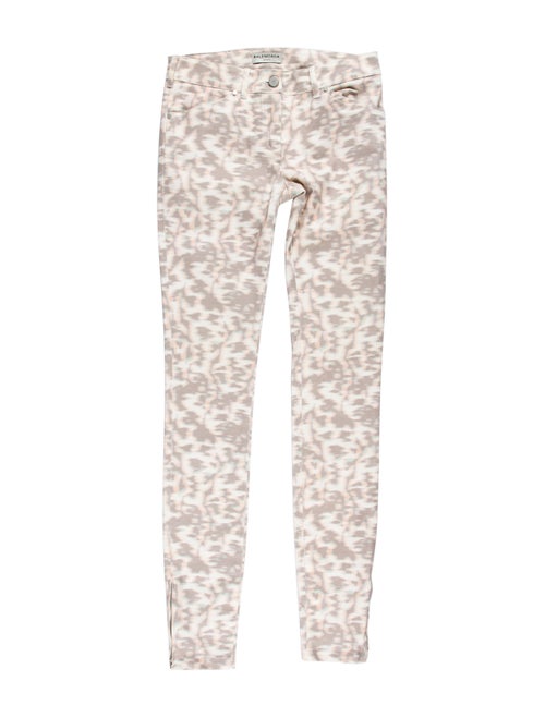 Balenciaga Printed Mid-Rise Jeans pink