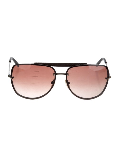 Balenciaga Rimless Aviator Sunglasses