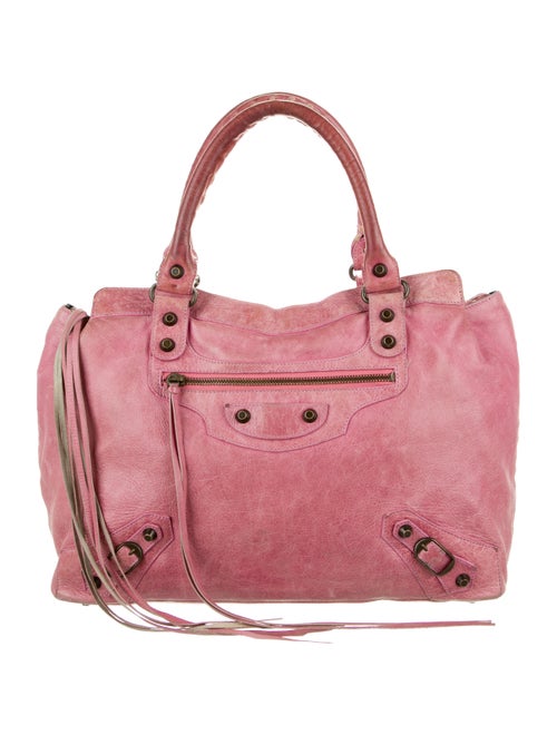 Balenciaga Motocross Classic City Bag Pink