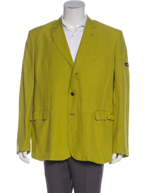 Balenciaga 2018 Linen Blazer chartreuse
