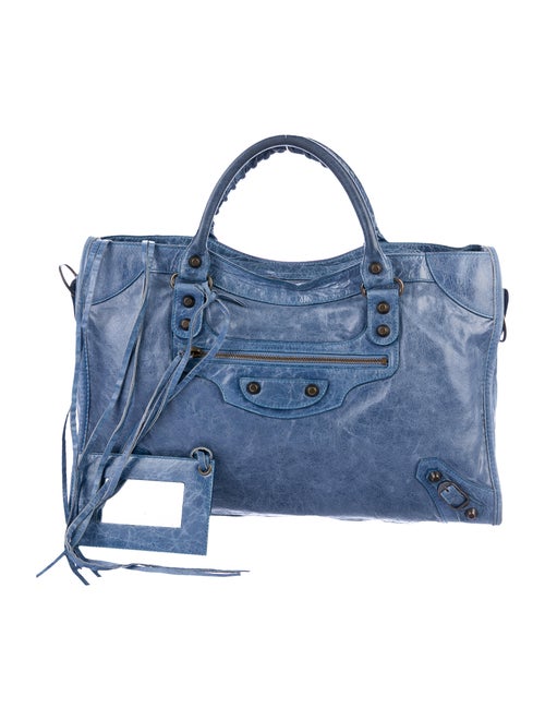 Balenciaga Motocross Classic City Bag brass