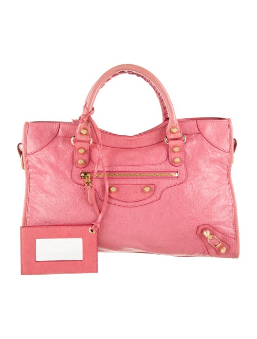 Balenciaga Motocross Giant 12 City Bag Pink