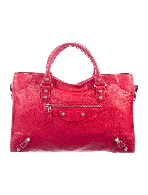 Balenciaga Motocross Classic City Bag Red