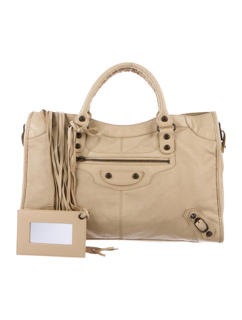 Balenciaga Motocross Perforated Classic City Bag G