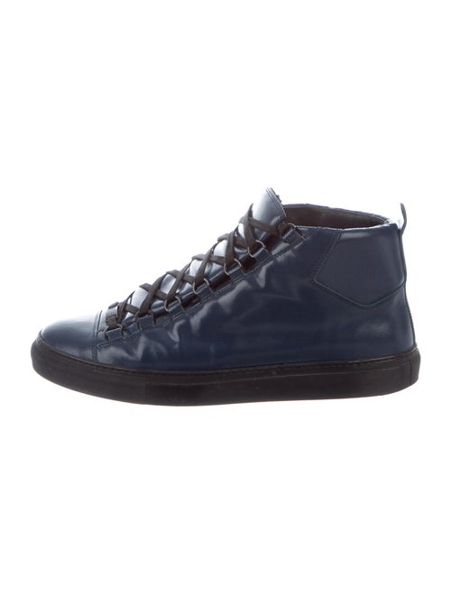 Balenciaga Leather Sneakers Blue
