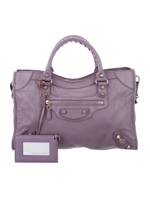Balenciaga Motocross Giant 12 City Bag Purple