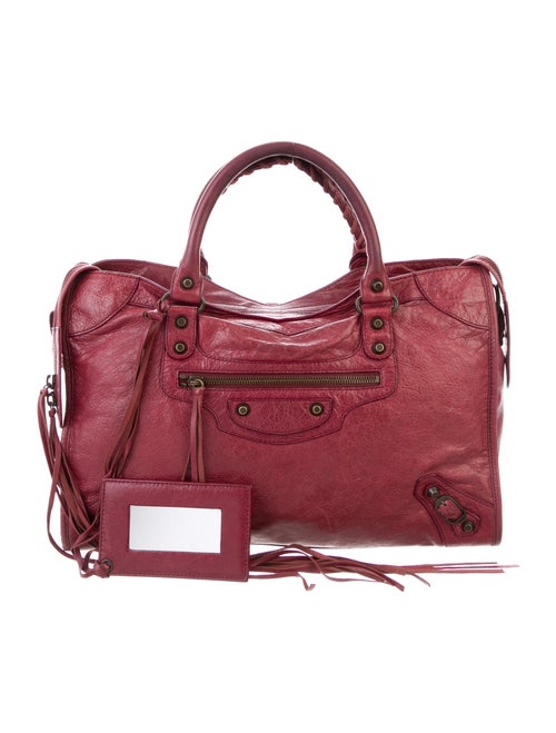 Balenciaga Motocross Classic City Bag Red