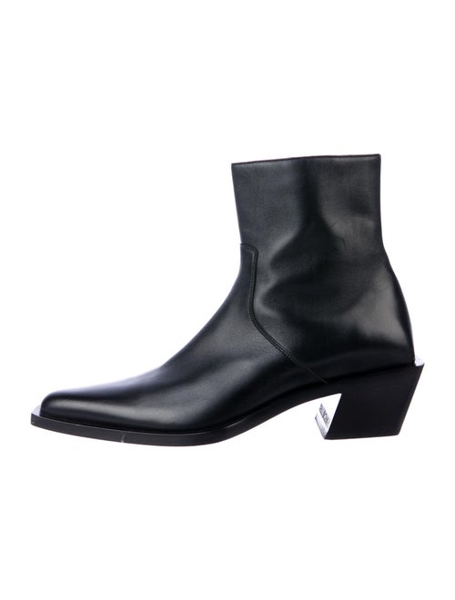 Balenciaga Leather Boots Black