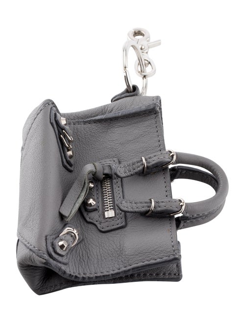 Balenciaga Papier Bag Charm Grey