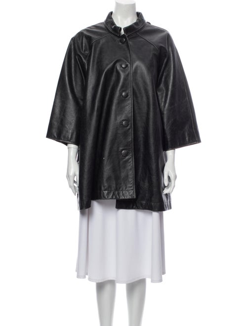 Balenciaga Leather Jacket Black