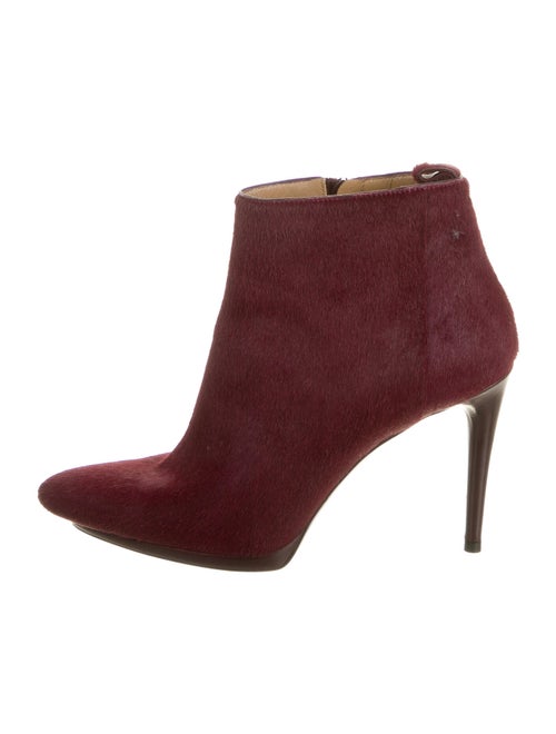 Balenciaga Ponyhair Boots Red