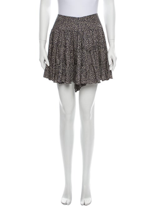 Balenciaga Printed Mini Skirt Blue
