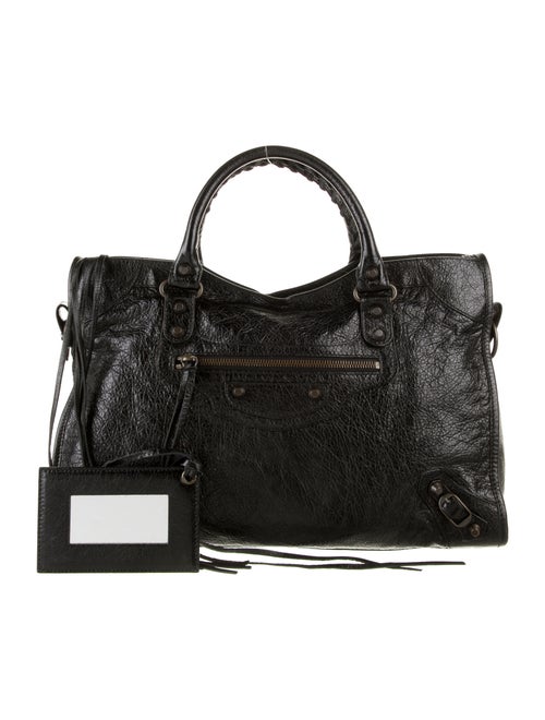 Balenciaga Motocross Classic City Bag Black